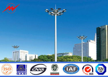 China Douane 25m de Veelhoekige Hoge Mast Lichte Pool van de Stadionvoetbal voor Zeehaven leverancier