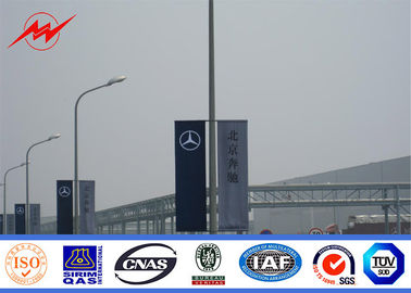 China 10m-het staalpool van Polen van de Kant van de wegstraatlantaarn met reclamebanner leverancier