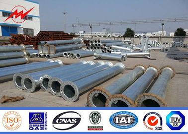 China 9m 11m Steel Poles Galvanized Steel Pole with bitumen leverancier