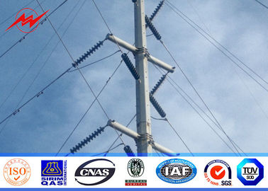 China 132kv Octagonal  Electrical Galvanized Steel Telescopic Pole AWS D1.1 For Power Line Project leverancier