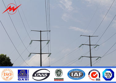 China 43m elektrische elektrische polen, warm gegalvaniseerd staal voor elektrische transmissie van 10kv-550kv leverancier