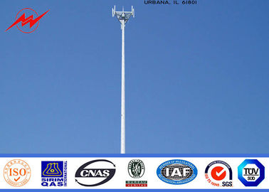 China De verminderde Monopole Antennetoren galvaniseerde Mobiel Communicatiemiddel Toren Drie Secties leverancier