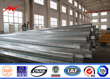China 9m 12m 16m gegalvaniseerd staal paal met bitumen en kruis armen leverancier