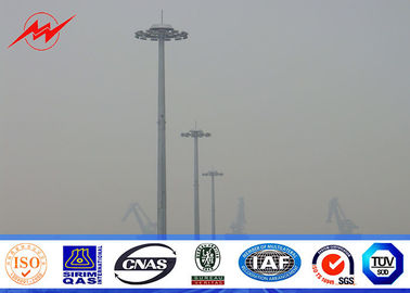 China Gegalvaniseerde Achthoekige 45M Hoge Mast Lichte Pool met het Wapen van de Platformsteun voor Stadionverlichting leverancier