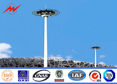 China 40M galvaniseerde de Openlucht Hete Onderdompeling Hoge Masttoren met Rasing-systeem voor Stadionverlichting leverancier