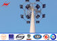 De poederdeklaag voorzag 20m Hoge Mast Polen, Plein/Tuinverlichting Pool van een flens leverancier