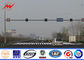 Achthoekige van de Verlichtingspolen van de Staalstraat het Verkeerslichtsignalen met Poederdeklaag leverancier