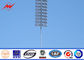 55m van de het Staal Veelhoekige Hoge Mast van het het Werkplatform LEIDENE van Pool 500W Lichte Vloed Lichte Polen leverancier