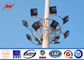 55m van de het Staal Veelhoekige Hoge Mast van het het Werkplatform LEIDENE van Pool 500W Lichte Vloed Lichte Polen leverancier