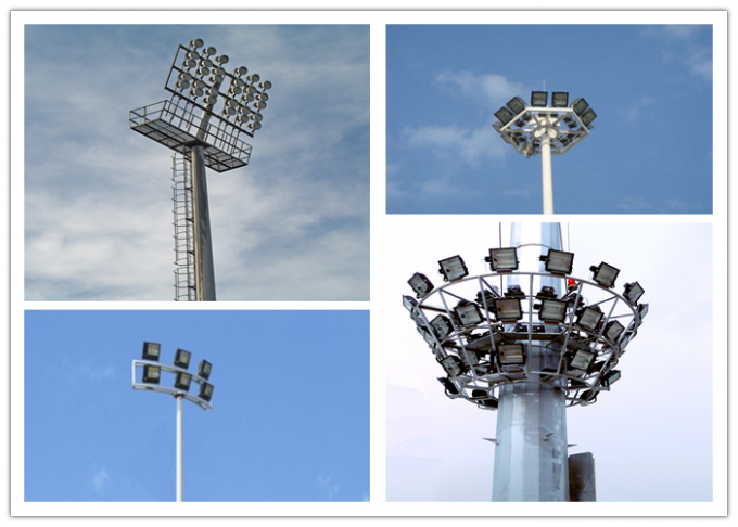 45m verlichting van de de mastpool van het voetbalstadion de hoge met het opheffen van systeem 1