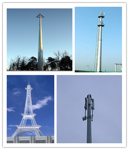 Toren van de Antenne Monopool van staaltelecommunicatie de Cellulaire voor Mededeling, ISO 9001 0