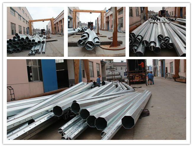 15m 1250 Dan Galvanized Steel Pole For Elektro Krachtige Lijn 1