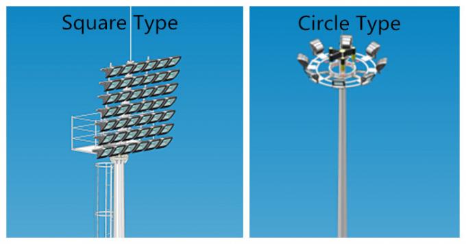 Hexagonale/Achthoekige 30m Hoge Mast Lichte Pool Automatisch met Aotumatic die Systeem hijsen 0