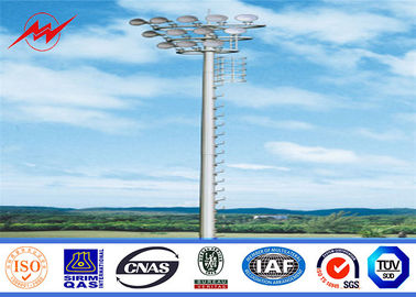 China De openlucht25m Hoge Mast Pool van Galvanzied met 6 lichten voor luchthavenverlichting leverancier