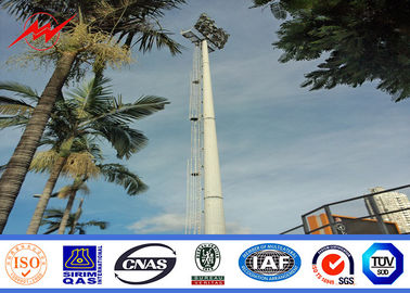 China 15m Poeder bedekte Hoge Mast Openluchtlamp Pool voor Parkverlichting Vaste Ladder met een laag leverancier