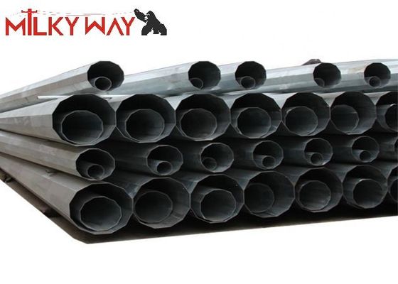 China 15M 6mm Dikte Op maat gemaakte stroomtransmissie polen gegalvaniseerd staal leverancier
