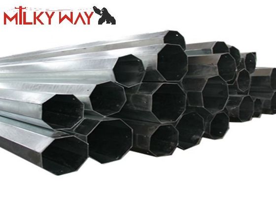 China 11M 8KN Gegalvaniseerde Stalen Buis Telescopische Paal met bitumen 450mpa Vloeigrens leverancier