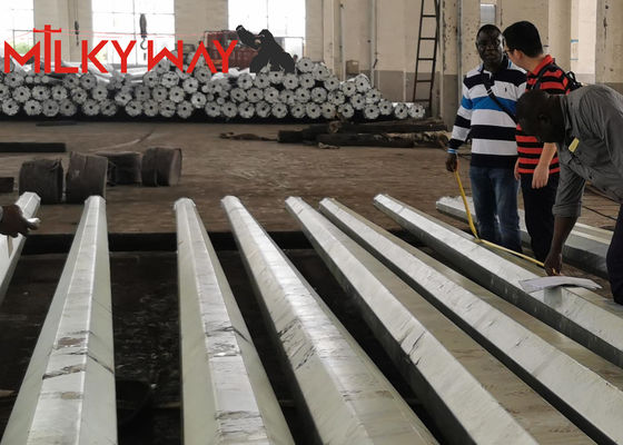 China 9m klasse 5 klasse 6 Elektrische stroompaal thermisch verzinkt staal voor distributie leverancier