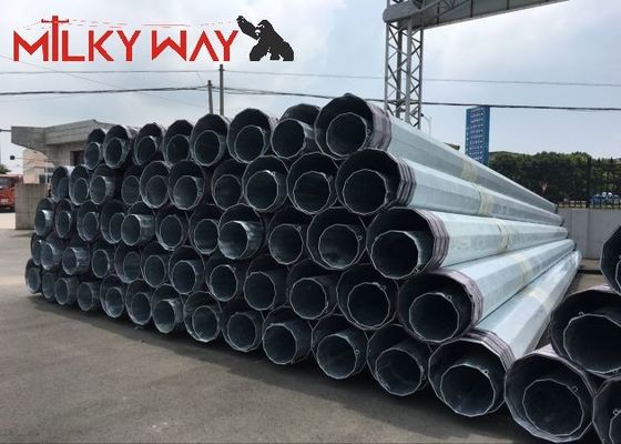 China 14 m klasse 3 klasse 4 gegalvaniseerde stalen paal voor 33kv-transmissielijn leverancier