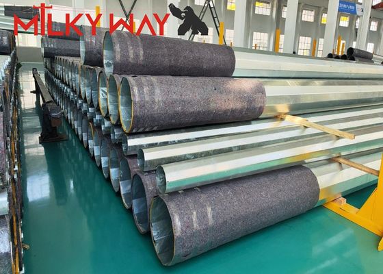 kwaliteit  Hot Dip Galvanized Steel Power Pole with 15 Years Warranty and 160 Km/Hour Wind Speed for Electricity Distribution Fabriek