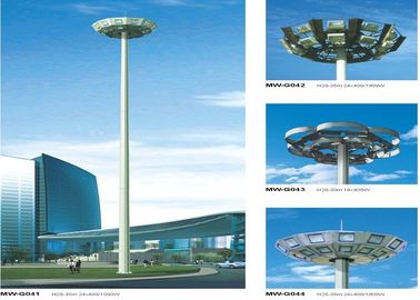 12 zijpolen die Hoge Mast Pool met inbegrip van verlichtingsinrichting schilderen leverancier