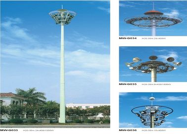 12 zijpolen die Hoge Mast Pool met inbegrip van verlichtingsinrichting schilderen leverancier