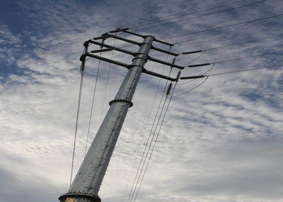 Het achthoekige Ronde Nut Polen van het Sectiestaal 14m 2.5KN met Galvanisatie ASTM A 123 leverancier