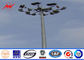 4 secties 10mm 40M HDG Hoge Mast Lichte Pool met de Snelheid 30m/s van de 55 Lampenwind leverancier