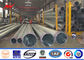 7-12M Elektrische stroom staal paal met warm gegalvaniseerd voor distributielijn leverancier