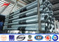 9m 650 Dan Galvanized Conicial Tubular Steel Pool voor Elektrolijn leverancier