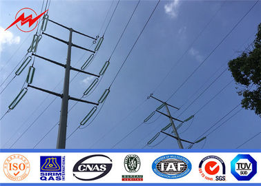 Ronde/conische/achthoekige gegalvaniseerde stalen paal voor 33 KV-transmissie leverancier