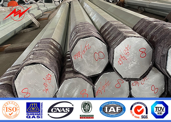 Hot Dip gegalvaniseerde krachttransmissie polen met automatische ondergedompelde boog lassen techniek Duurzame constructie leverancier