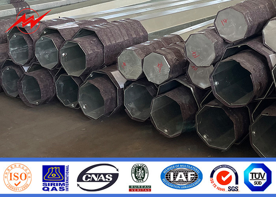 Hot Dip gegalvaniseerde krachttransmissie polen met automatische ondergedompelde boog lassen techniek Duurzame constructie leverancier