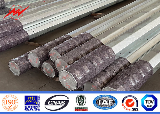 Hot Dip gegalvaniseerde krachttransmissie polen met automatische ondergedompelde boog lassen techniek Duurzame constructie leverancier
