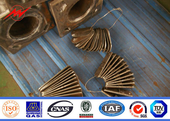 8m enige gegalvaniseerde het staalpool van de wapen hete onderdompeling voor oprijlaanverlichting