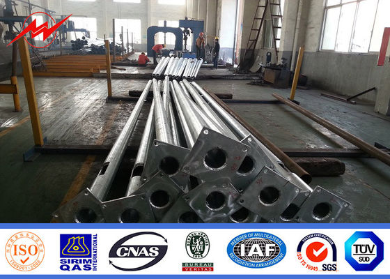 7m dubbele gegalvaniseerde het staalpool van de wapen hete onderdompeling voor straatverlichting