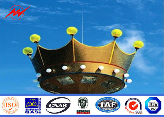 40M 12 Partijen galvaniseerden Hoge Mast Pool voor Pleinverlichting met Kruk