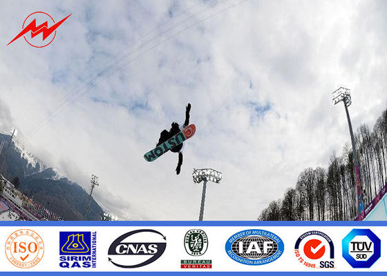 25m concial hoge het pleinverlichting van de mastpool met het opheffen van systeem