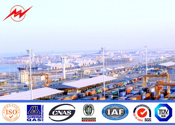 35m de veelhoekige hoge verlichting van het de sportencentrum van de mastpool met het opheffen van systeem