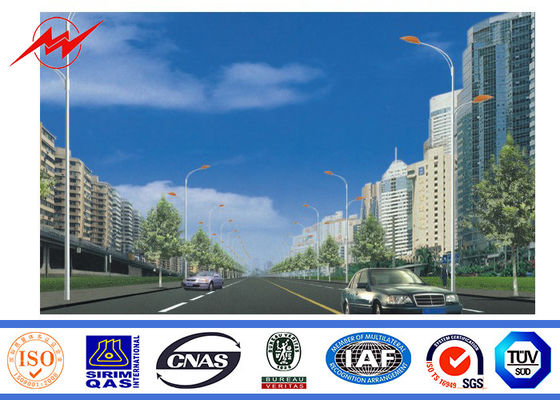 Het schilderen van 2.75mm 12m Dubbel Wapen Gegalvaniseerd Staal Pool voor Straatverlichting