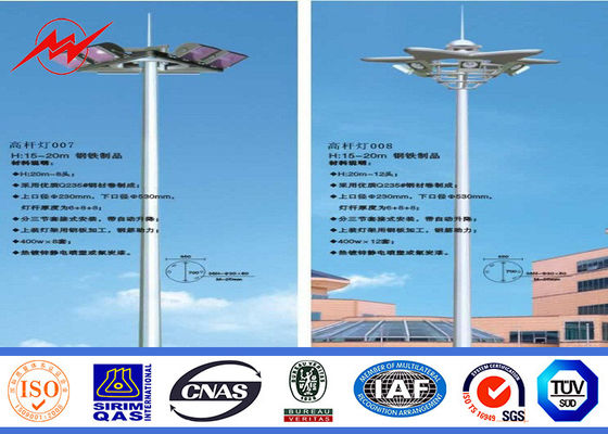 Q345 van de het staal de tubulaire pool van staalpolen Hoge Mast Pool voor stadion