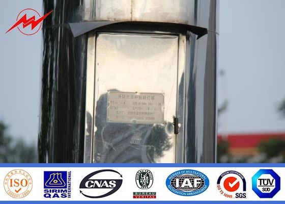 25 meter multisided poeder met een laag bedekte hoge mastpool met 6*1000-Watts HPS