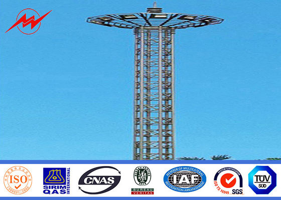 30m Q235 HDG galvaniseerden Hoge Mast Pool met 400w HPS-lichten