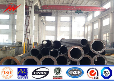 69kv Power Transmission Electric Steel Pole Hot Dip Galvanisatie Poedercoating