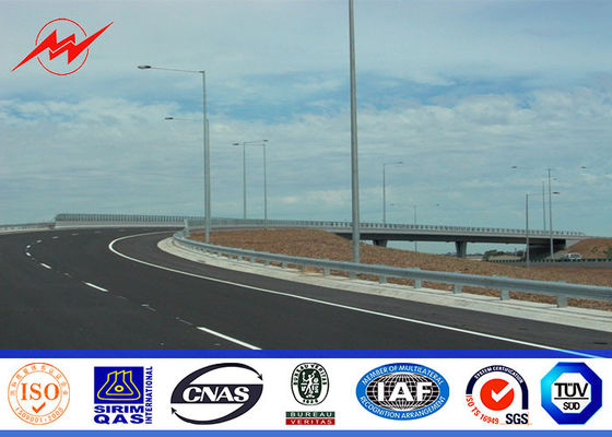 7m polen van de hoogte de zonnediestraatlantaarn voor de verlichting van de straatweg worden gegalvaniseerd