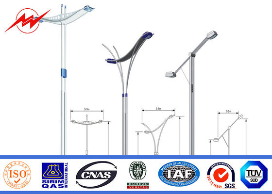 HDG 3mm het schilderen Gegalvaniseerd Staal Pool Één Sectie voor Wegverlichting