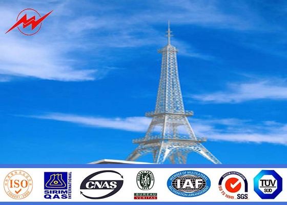 De hoogspanning Gegalvaniseerde Toren van de Staal Elektrische Monopole Telecommunicatie