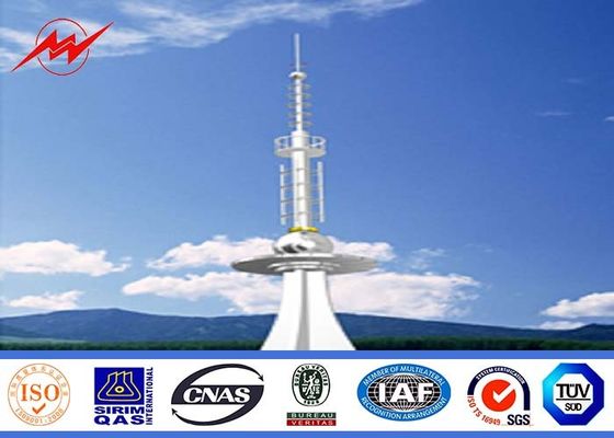 Toren van de Antenne Monopool van staaltelecommunicatie de Cellulaire voor Mededeling, ISO 9001