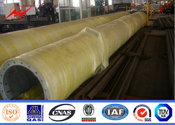 De tubulaire Toren van de Telecommunicatie Monopole Transmissie met Poederdeklaag