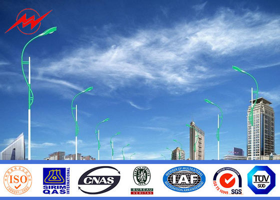 Schokbestendige de 7m Enige Straatlantaarn Polen van de Wapen Zonneweg voor Campusverlichting